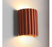 Applique murale moderne en résine Simplicité créative Fond de scène Luminaires muraux Lampes murales pour salon Couloir Appliques murales de chevet pour bureau Chambre d'entrée (Orange)