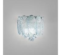 Applique Murale Moderne Et Luxueuse En Cristal, Luminaire Câblé À 2 Lumières E14 En Acier Inoxydable Chromé, Abat-Jour En Cristal Texturé, Éclairage D'Accentuation Décoratif Élégant Et Glamour Pour Sa