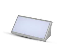 Applique murale moderne LED V-TAC 20W - Lampe de paysage LED grande - Lumière douce 4000K Blanc lumière du jour- Lampe d'extérieur étanche IP65 - Gris - Applique murale compatible avec les capteurs