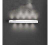 Applique murale moderne, modèle Beaside, en métal blanc, avec 9 ampoules de type Gx53
