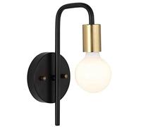 Applique Murale Moderne, Noire Et Laiton, Pour Salle Den, Chambre, Salon, Cuisine, Couloir, Etc. (Lot de 2)./Laiton Et Noir/1 Pièce