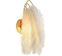 Applique Murale Moderne pour Couloir, Style Plume Blanche Française, Luminaire Décoratif pour Chambre à Coucher, Lampe Murale Câblée pour Salon, Chevet d'enfant