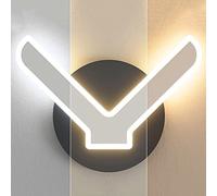Applique Murale Moderne Triangulaire à LED Noire 10W, dimmable, pour Chambre à Coucher, Lampe de Chevet décorative créative, idéale pour Salon, hôtel, escalier, Couloir ou vitrine.