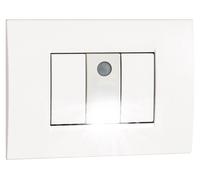 Applique murale MUVY avec détecteur de mouvement, finition opale blanche, LED, 30 lux