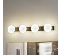 Applique murale Myrra Lucande, noir, Salle de bain, Aluminium, Moderne, Applique Murale