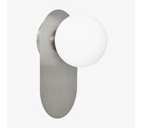 Applique Murale Nacariel En Acier Inoxydable Et Verre Gris Chromé ¿25 Cm