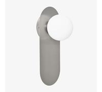 Applique Murale Nacariel En Acier Inoxydable Et Verre Gris Chromé ¿30 Cm