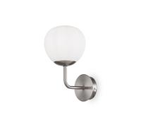 Applique murale nickel boule blanche Maytoni Erich