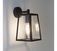 Applique murale noire 1xE27 Lampe murale Lanterne verre clair Lampes 230V