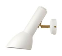 Applique murale oblique Blanc/ Laiton