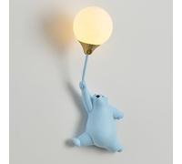 Applique murale ours de dessin animé, applique murale ballon, lampe murale pour chambre d'enfant, luminaire mural féerique G9, appliques câblées pour chambre de filles et garçons, décoration de chamb