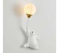 Applique murale ours de dessin animé, applique murale ballon, lampe murale pour chambre d'enfant, luminaire mural féerique G9, appliques câblées pour chambre de filles et garçons, décoration de chamb