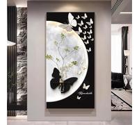 Applique Murale Papillon LED Moderne, Sculpture Murale Décorative 3D | Lampe murale décorative en acrylique pour couloir, éclairage mural élégant pour entrée(Type A,40x80cm/15.7x31.4in)