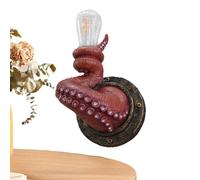 Applique Murale Pieuvre Sculpture Lumineuse Décorative en Résine | Applique Murale Déco Maison Pour Propriétaires Locataires Salon Chambre Bureau Appartement Hôtel Entrée Jardin Patio