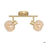 Applique murale/plafonnier Pilia ambre 28x11cm - Atmosphera Créateur d'intérieur