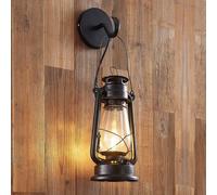 Applique murale Raisa Lindby, dimmable, marron, Couloir, Métal, Antique, Applique Murale