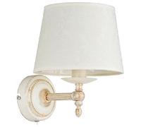 Applique murale blanche de style rétro avec abat-jour ROKSANA 1xE14 10W ALF18530 Alfa