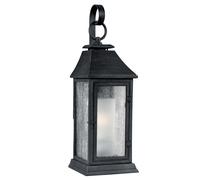 Applique murale rétro d'extérieur en zinc vieilli foncé E27 60 W Shepherd Feiss