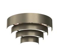 Applique murale Rings demi-lune or titane 2xE27 15W