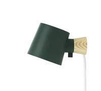 Normann Copenhagen Applique murale Rise – H 9,7 x L 17 x Ø 10 cm – Pétrole