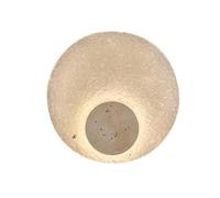 Applique Murale Ronde en Acrylique avec Abat-Jour à lumière Chaude, Applique de Style Industriel Nordique, travertin Jaune Naturel, luminaires décoration for Salon, Chambre Coucher et