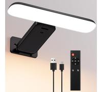 Applique Murale Sans Fil, Lampe Murale de intérieur Batterie Rechargeable | 3 Températures de Couleur, Télécommande, Éclairage d’Art et Galerie, Lumière pour Cible de Fléchettes, Photo mural, Noir