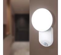 Applique Murale Sans Fil, Lumiere Detecteur de Mouvement USB Rechargeable | Motion Sensor Light-5000mAh Batterie, Installation Magnétique sans Perçage, avec Télécommande pour Salle de Garage/Escaliers