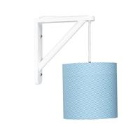 Applique murale - Sauthon Baby Déco - Lazare - Coton Bleu - Style Scandinave - 1 ampoule