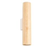 Applique murale scandinave en bois haut/bas 2xGU10 LINO
