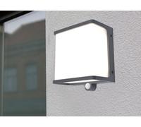 Applique murale solaire à LED avec détecteur de mouvement Cube 11 x 12,9cm
