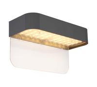 Applique murale solaire d'extérieur avec détecteur de mouvement et LED grise