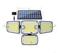 Applique murale solaire d'extérieur en ABS avec détecteur de mouvement PIR | Fabriqué en ABS, étanche IP65, résistant au gel et à la chaleur, résiste à la pluie, aux tempêtes de neige, durable