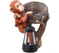 Applique murale solaire en forme de famille de singes mignons (statue)