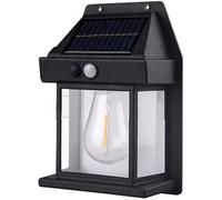 Applique Murale Solaire En Tungstène Pour L'Extérieur - Z999 - Noir - Détecteur de Mouvement - 3 Modes Luminaire
