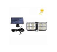Applique Murale Solaire LED Extérieure - Détecteur de Mouvement, Panneau Séparé, Tête Orientable