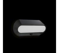 Applique murale solaire LED ovale - 5 W - 4000 K - 500 lm - IP54 - Idéale pour l'éclairage extérieur et la décoration de jardin.
