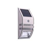 Applique murale solaire sans fil avec détecteur de mouvement LED pour jardin, clôture, allée, gouttière, cour (blanc chaud)