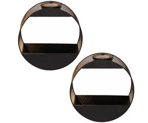 Applique murale solaire Vase à plantes Lampe d'extérieur LED Couleurs unies Métal D 25 cm, lot de 2