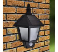 Applique murale solaire - vidaXL - Capteur de mouvement - 20x9,5x27,5 cm - Noir - Éclairage LED - Énergie solaire