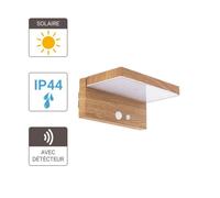 Applique murale solaire Xanlite SO1911AW - 600 Lumens - Détecteur de mouvements - Finitions bois