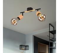 Applique Murale Spot Lampe De Salon Mobile En Bois Clair Noir BIG.LIGT