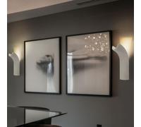 Applique murale béton LED spot mural béton gris lampe de salon murale LED, éclairage indirect, 1x LED 4,2W 200Lm blanc chaud, LxH 10x30 cm, lot de 2