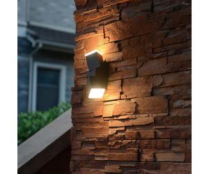 Applique murale Spotlight LED up & down house applique mobile noir