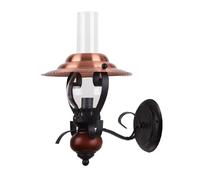 Applique murale style lampe pétrole noire E14 Rabalux Enna 7868