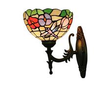 Applique Murale Style Tiffany Libellule, Applique Murale Style vitrail du Matin, Lampe de Chevet pour Chambre, Salon ou Couloir