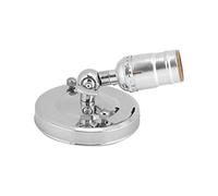 Applique murale Support de lampe Support de lampe rétro en métal Support de lampe murale E27, Support de lampe Vintage, Mini applique murale, pour le bureau pour la(Silver)