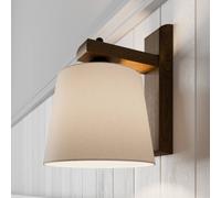 Applique murale Sweden Lamkur, dimmable, bois foncé, Salon / Salle à manger, Bois, Moderne, Applique
