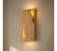 Applique murale Tarry Lucande, dimmable, bois clair, Salon / Salle à manger, Bois, Maison de campagne / Rustique, Applique