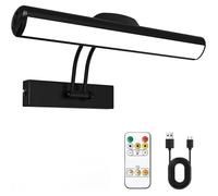 Applique murale télécommandée lampe à tableau LED sans fil tête de lampe LED rotative avec minuterie