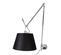Applique Murale Tolomeo Mega , Abat-jour, Noir, avec Variateur